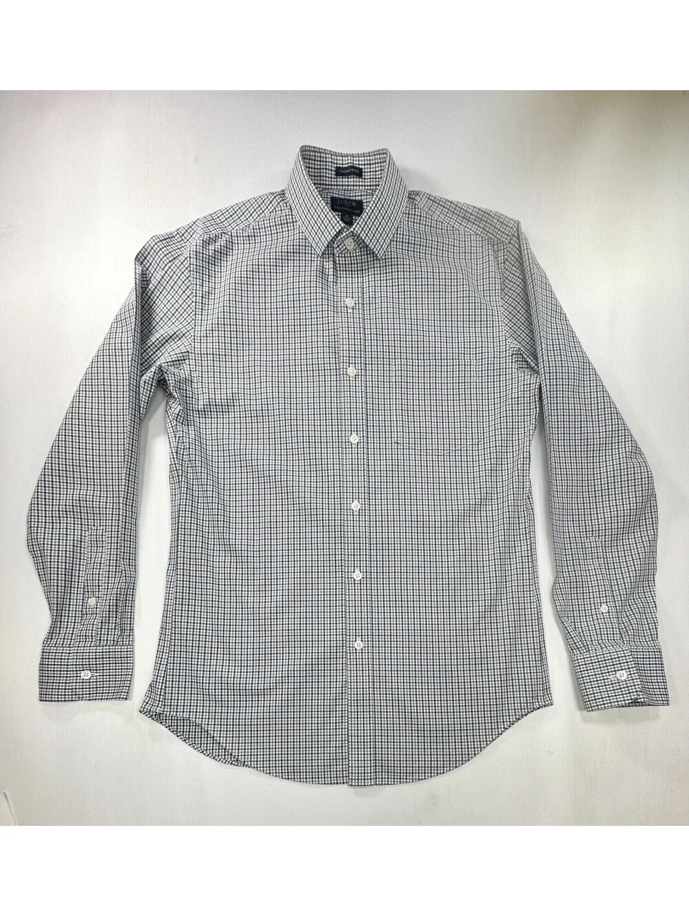 J Crew Thompson Flex Wrinkle Free Button Up Blue/Gray Mens M